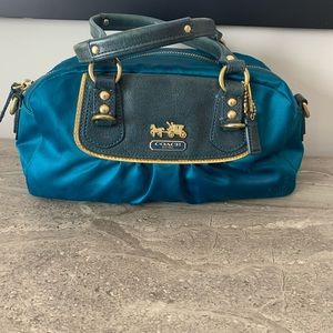 Vintage Coach silk handbag